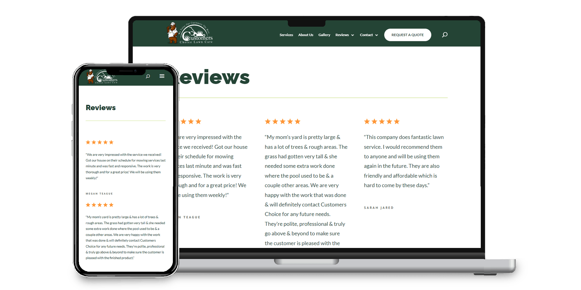 OurWork-Lawn2 Customers Choice Lawn Care Reviews Page
