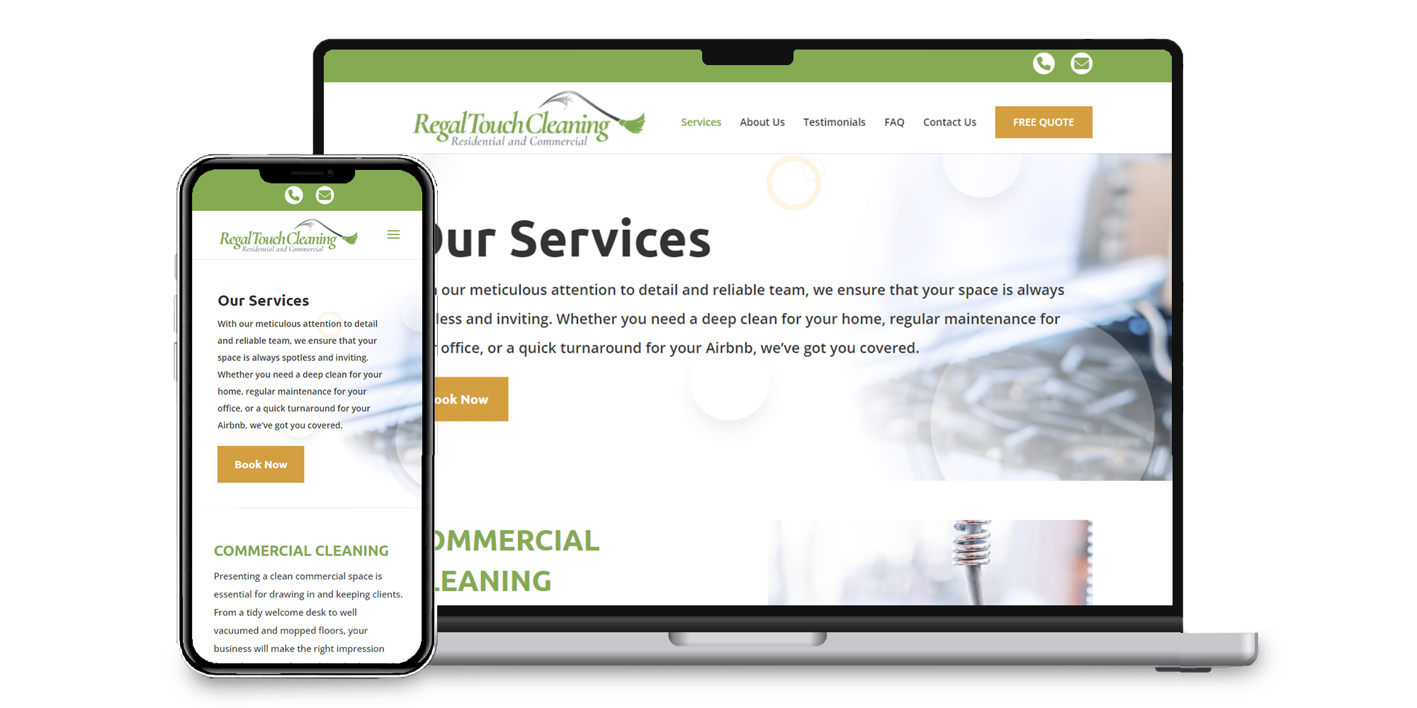 Regal Touch Cleaning Website Services Page Thumbnail Regal Touch Cleaning Website Services Page Thumbnail