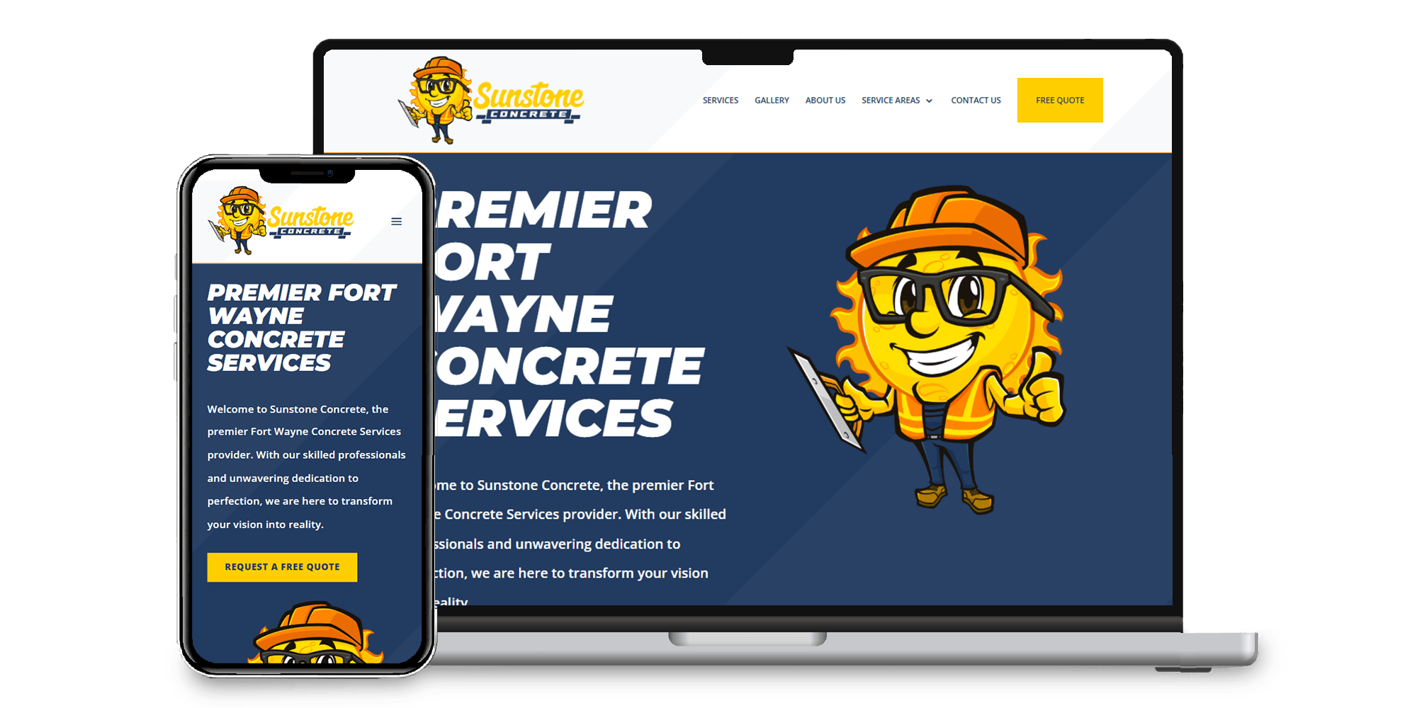 OurWork-Sunstone Sunstone Concrete Website Homepage Thumbnail