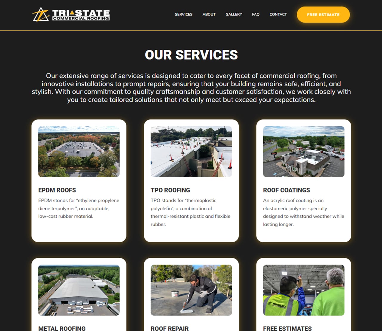 Tristate-4 Tri-State Commercial Roofing Website Services Section Thumbnail