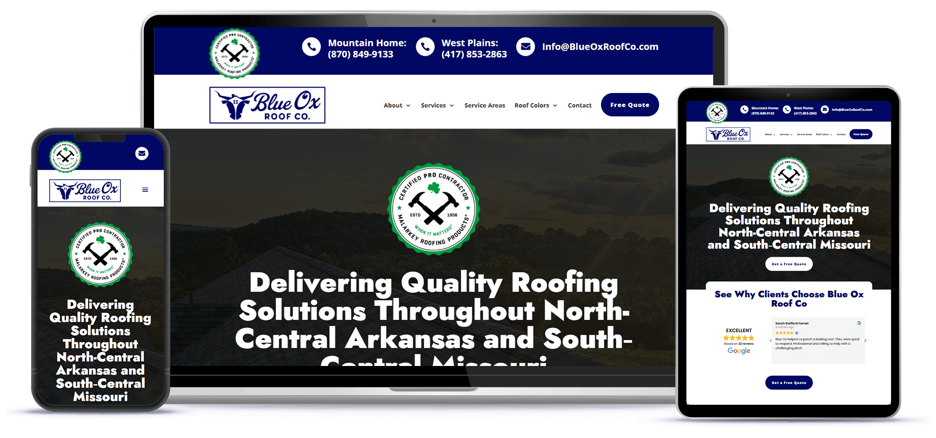 Our Work Blue Ox Roof Co