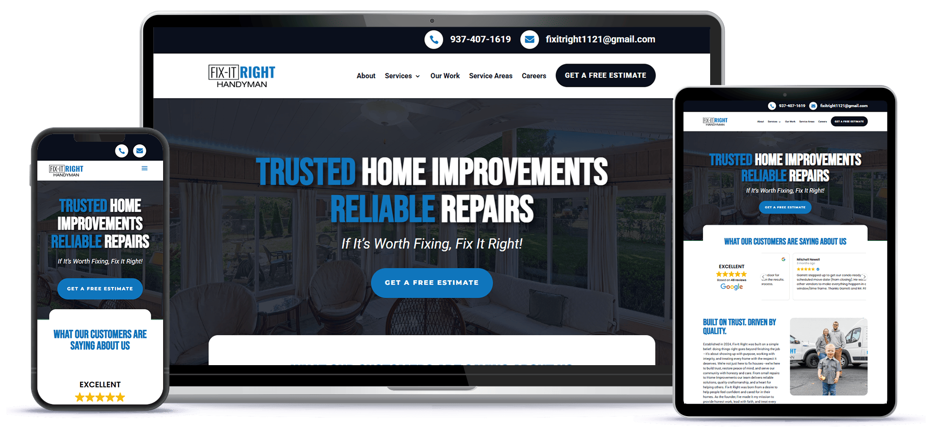 Gents Barbershop Website Thumbnail